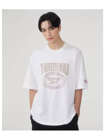 Varsity Logo T Shirt White - REEBOK - BALAAN 1