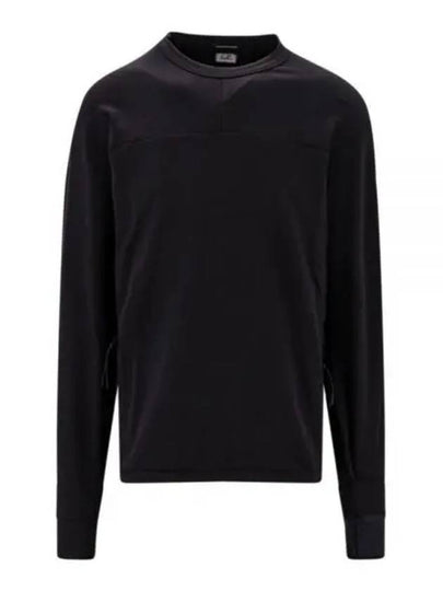 Metropolis Series Brushed Sweatshirt Black - CP COMPANY - BALAAN 2