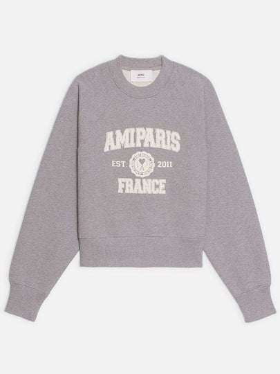 Paris France Sweatshirt Grey - AMI - BALAAN 2