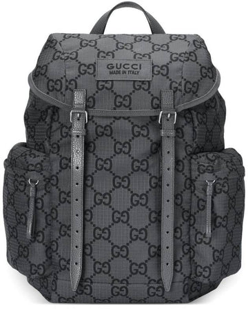 GG Supreme Nylon Backpack Grey - GUCCI - BALAAN 1