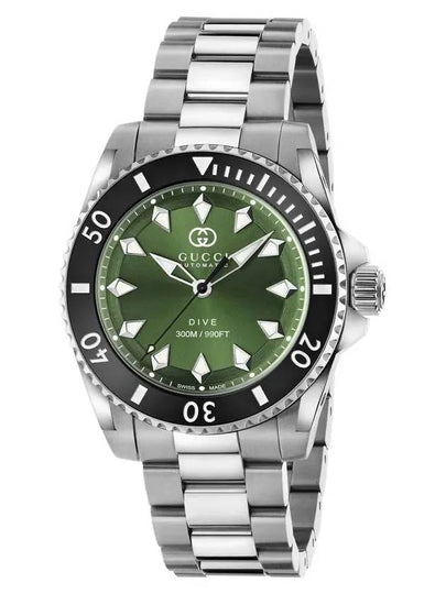 Dive Automatic Watch Green Silver - GUCCI - BALAAN 2