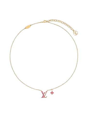 LV Iconic Enamel Necklace Gold - LOUIS VUITTON - BALAAN 1