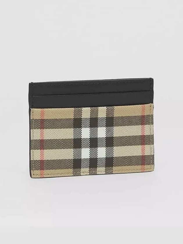 Men's Vintage Check Card Wallet Beige - BURBERRY - BALAAN 6