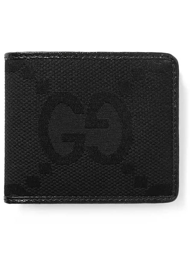 Jumbo GG Bifold Half Wallet Black - GUCCI - BALAAN 2