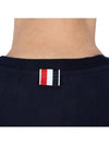 RWB Stripe Cotton Short Sleeve T-shirt Navy - THOM BROWNE - BALAAN 9