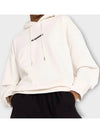 Logo Cotton Hoodie White - JIL SANDER - BALAAN 6