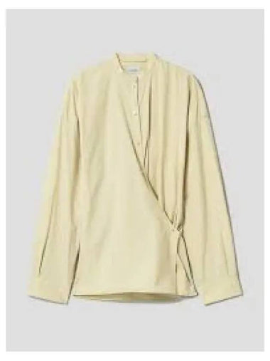 Women's Collar Twist Shirt Beige - LEMAIRE - BALAAN 1