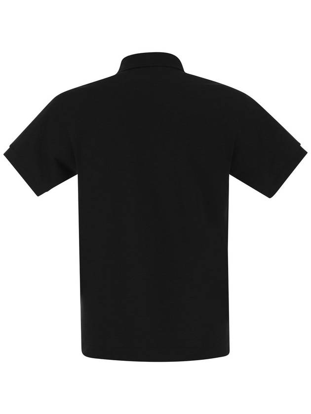 Men's Logo Classic Fit Cotton Short Sleeve Polo Shirt Black - LACOSTE - BALAAN 3