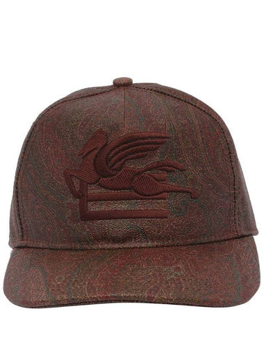 Logo Base Ball Cap Brown - ETRO - BALAAN 1