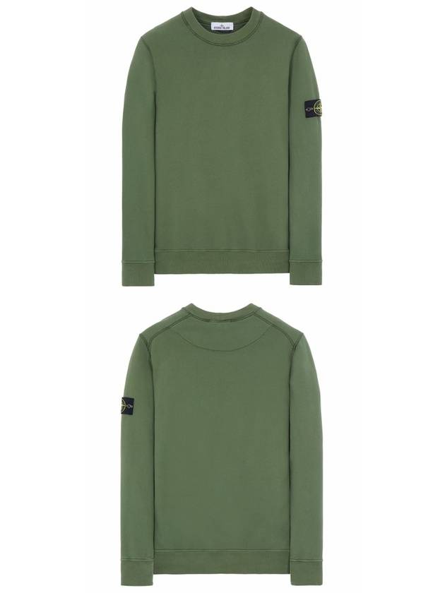 Wappen Patch Crew Neck Sweatshirt Green - STONE ISLAND - BALAAN 5