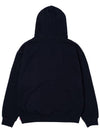 Men's Embroidery Cotton Hoodie Navy - STOCKHOLM SYNDROME - BALAAN 3