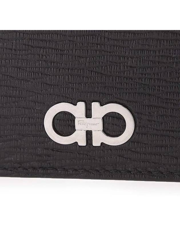 Double Gancini Card Wallet Double Sided 0698915 - SALVATORE FERRAGAMO - BALAAN 6