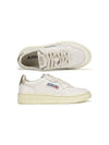 Medalist Goatskin Low Top Sneakers Gold White - AUTRY - BALAAN 2