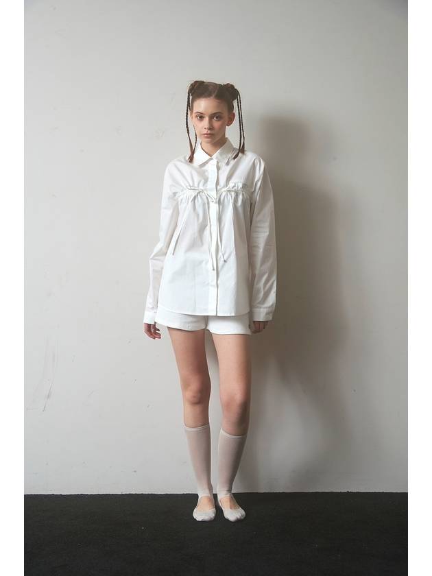 cloud ribbed shorts ivory - FOR THE WEATHER - BALAAN 7