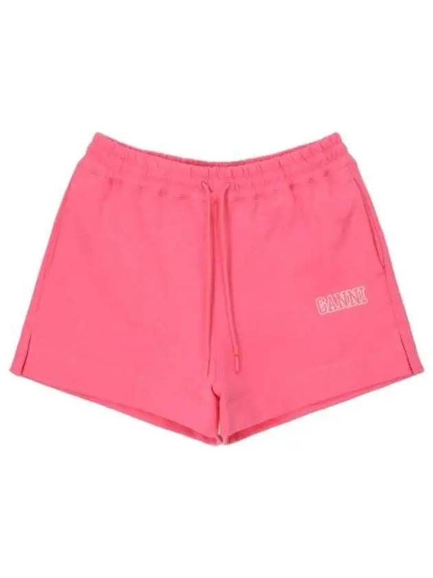 Drawstring Shorts Pants Sugar Plum - GANNI - BALAAN 1