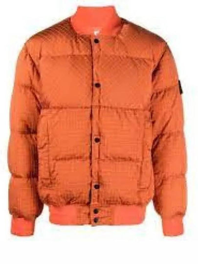 Macro Ripstop Nylon Metal Down Jacket Orange - STONE ISLAND - BALAAN 2