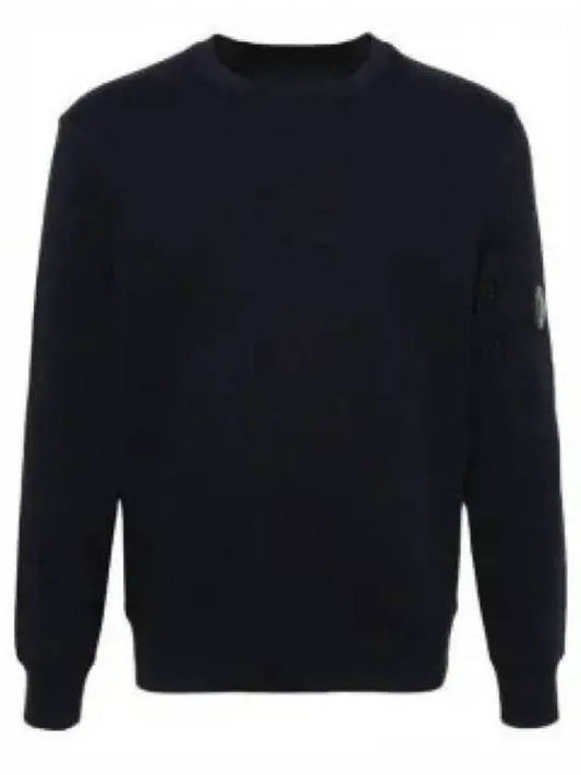 Diagonal Raised Fleece Sweatshirt Navy - CP COMPANY - BALAAN 2
