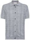 Button Up Polo Shirt M2L707805C2951 - BRUNELLO CUCINELLI - BALAAN 1