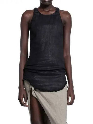 Rick Owens DRKSHDW LIDO WAX DENIM TANK TOP - RICK OWENS - BALAAN 1