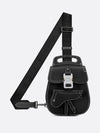 Gallop Grained Calfskin Sling Cross Bag Black - DIOR - BALAAN 5