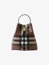 Small TB Bucket Bag Dark Birch Brown - BURBERRY - BALAAN 3