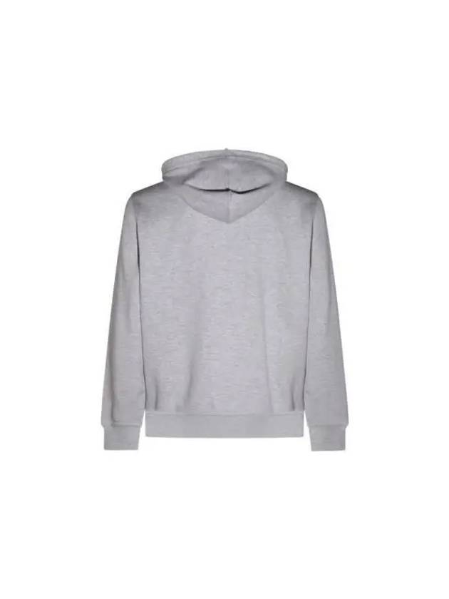 French terry hooded zip up pearl gray - BRUNELLO CUCINELLI - BALAAN 3