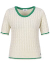 Round color combination short sleeve knit MK4MP353 - P_LABEL - BALAAN 10