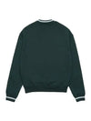 Serif Embroidered Logo V-Neck Sweatshirt Dark Green - SPORTY & RICH - BALAAN 3