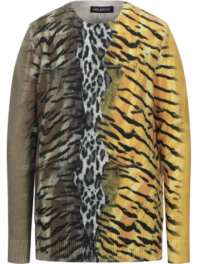 Animal Patterned Knit Top Yellow - NEIL BARRETT - BALAAN 2