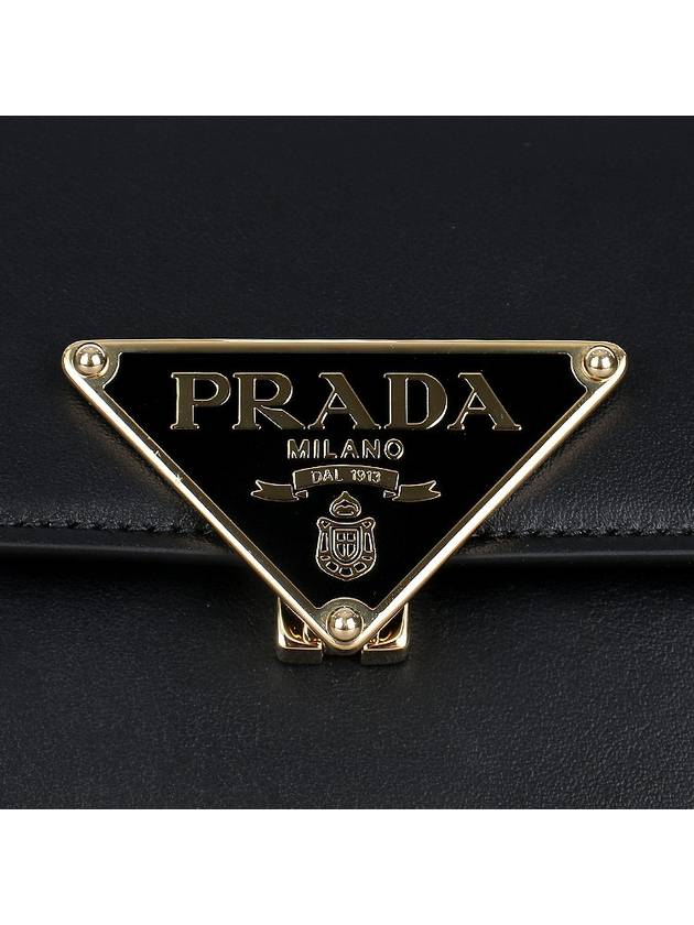 Leather Shoulder Bag Black - PRADA - BALAAN 8