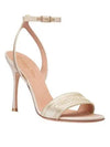 D Way Ankle Strap Sandals Heel Light Gold - DIOR - BALAAN 2