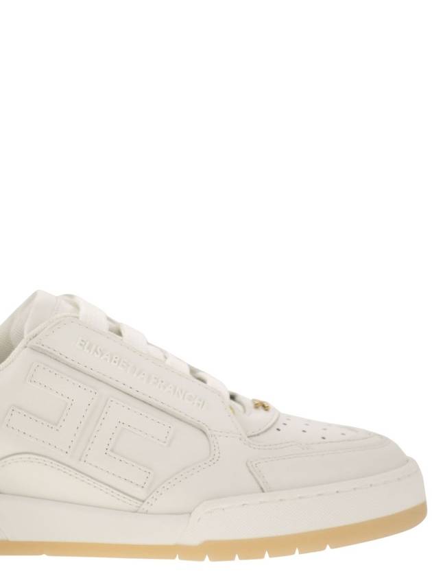 Leather sneakers with logo - ELISABETTA FRANCHI - BALAAN 6