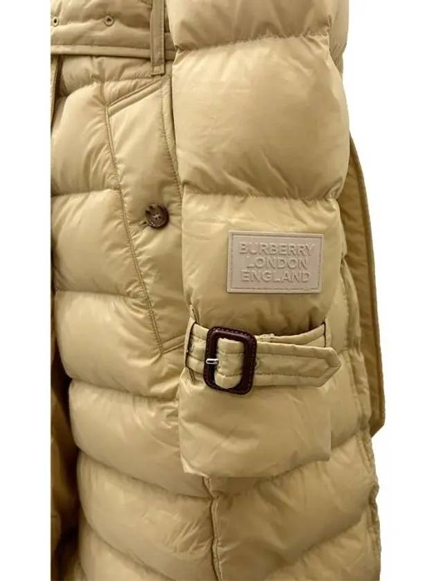 Arniston Long Down Padded Jacket Beige - BURBERRY - BALAAN 6