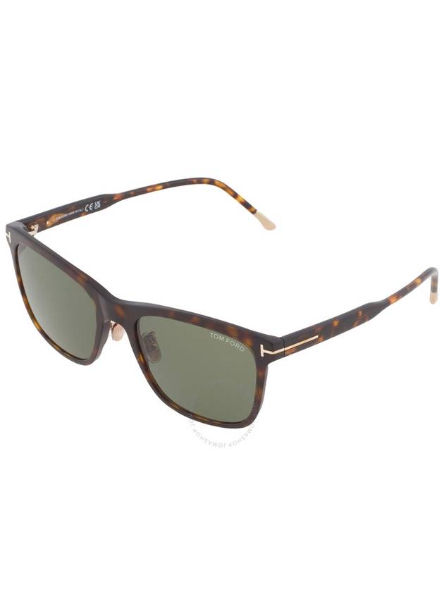 Tom Ford Green Rectangular Men's Sunglasses FT0955-D 52N 57 - TOM FORD - BALAAN 3