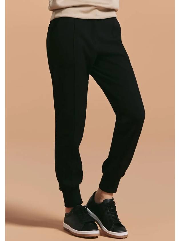 Online Exclusive Women s Twill Pintuck Casual Jogger Pants Black - CLEVELAND GOLF - BALAAN 2