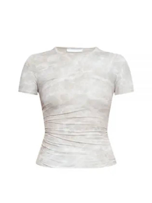 Printed Short Sleeve T-Shirt Grey - HELMUT LANG - BALAAN 2