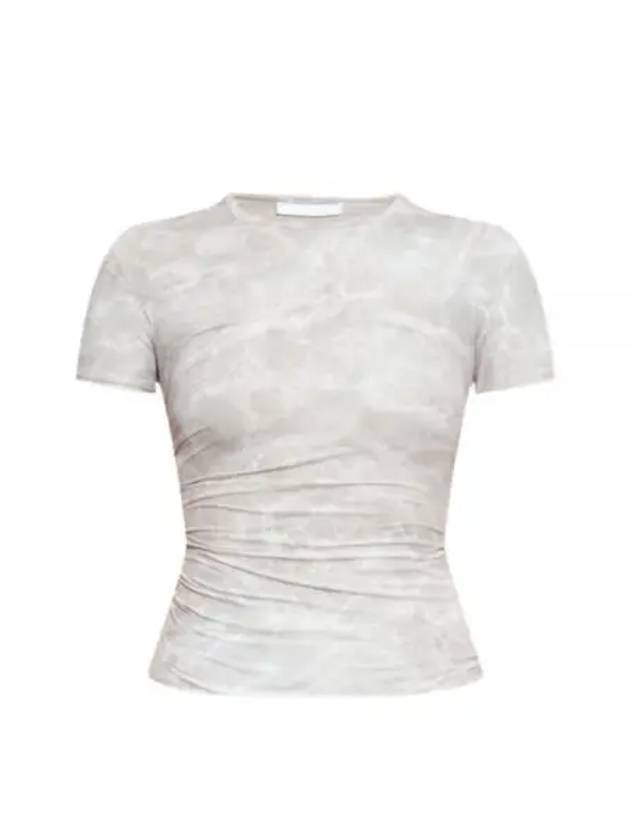 Printed Short Sleeve T-Shirt Grey - HELMUT LANG - BALAAN 1