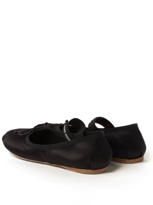 Satin Ballerinas Black - MIU MIU - BALAAN 4