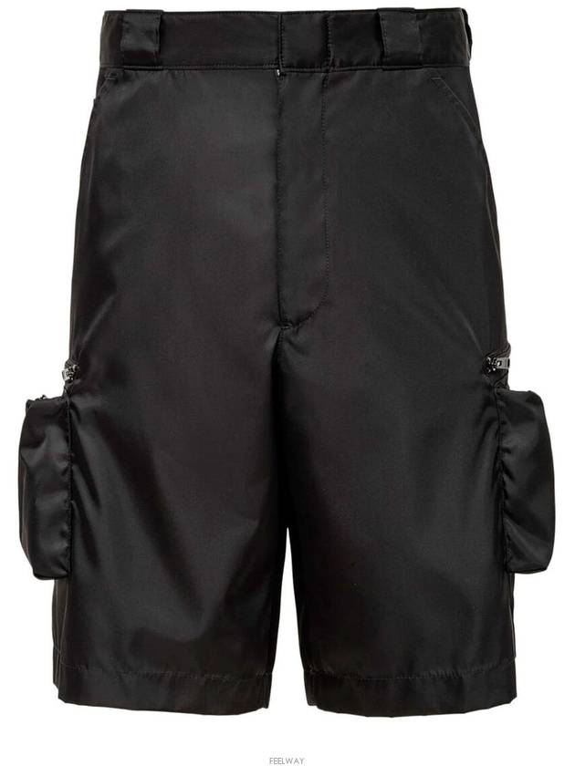 Re-Nylon Bermudas Shorts Black - PRADA - BALAAN 4