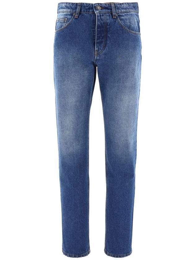 Classic Fit Denim Straight Pants Blue - AMI - BALAAN 1