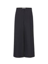 Wool Silk Crop Pants Black - DIOR - BALAAN 1