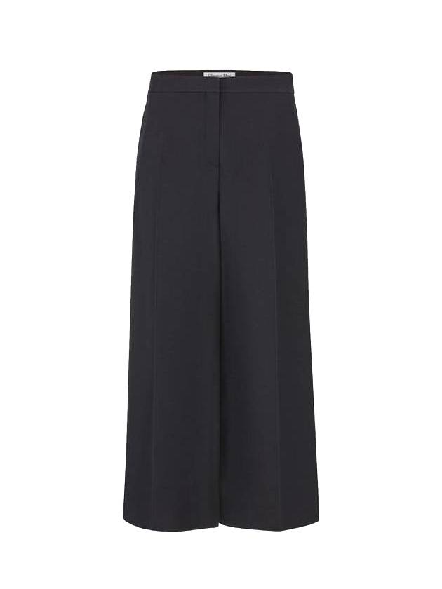 Wool Silk Crop Pants Black - DIOR - BALAAN 1