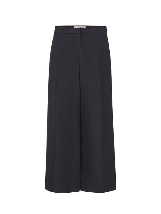 Wool Silk Crop Pants Black - DIOR - BALAAN 1