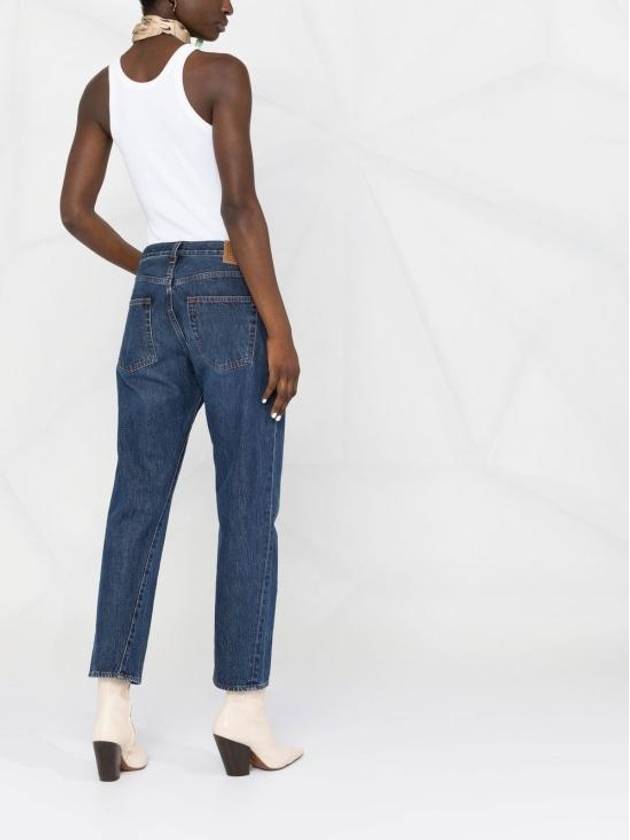 Twist Seam Straight Jeans Blue - TOTEME - BALAAN 3