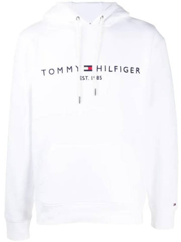 Flex Logo Hoodie White - TOMMY HILFIGER - BALAAN 1