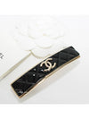 CC Logo Quilting Hair Clip Black - CHANEL - BALAAN 8