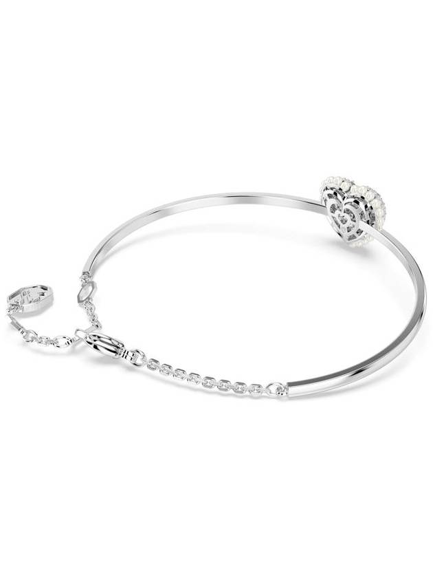 Idyllia Heart Bangle Bracelet Silver - SWAROVSKI - BALAAN 4