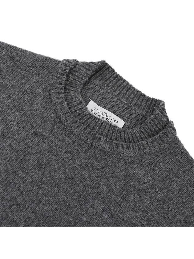 Back Stitch Elbow Patch Knit Top Grey - MAISON MARGIELA - BALAAN 4