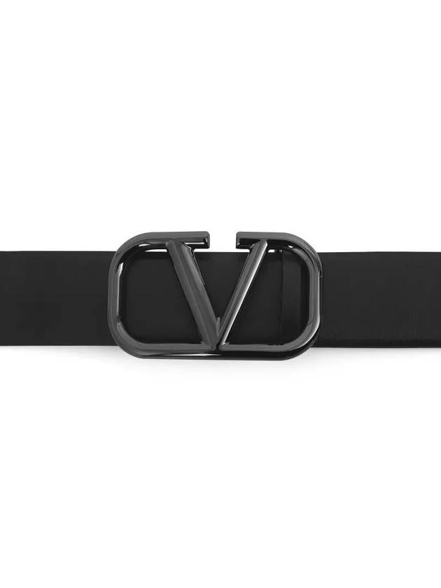 Buckle Leather Belt Black - VALENTINO - BALAAN 4