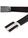 Classic Reversible Leather Belt Black - MONTBLANC - BALAAN 3